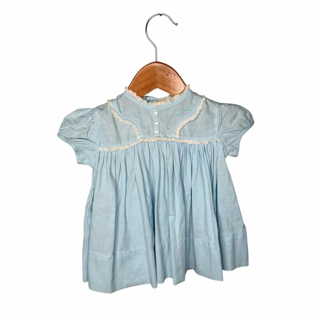 Nanette Originals Vintage 1950s - 1960s Baby Blue Babe Frock Dress